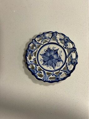 Blue and White Decorative Porcelain Plate